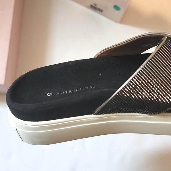 NIB L'autrechose Platform slides, leather, sz 38, 7 (US) - Picture 11 of 11